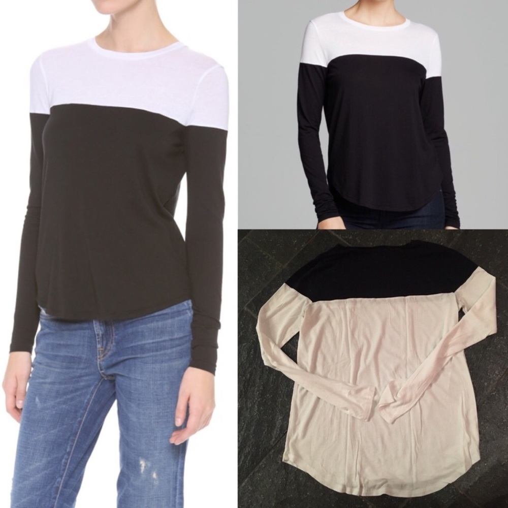 Vince Color-block long sleeve